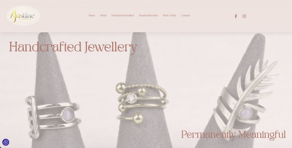 Austine Bespoke Jewellery Website